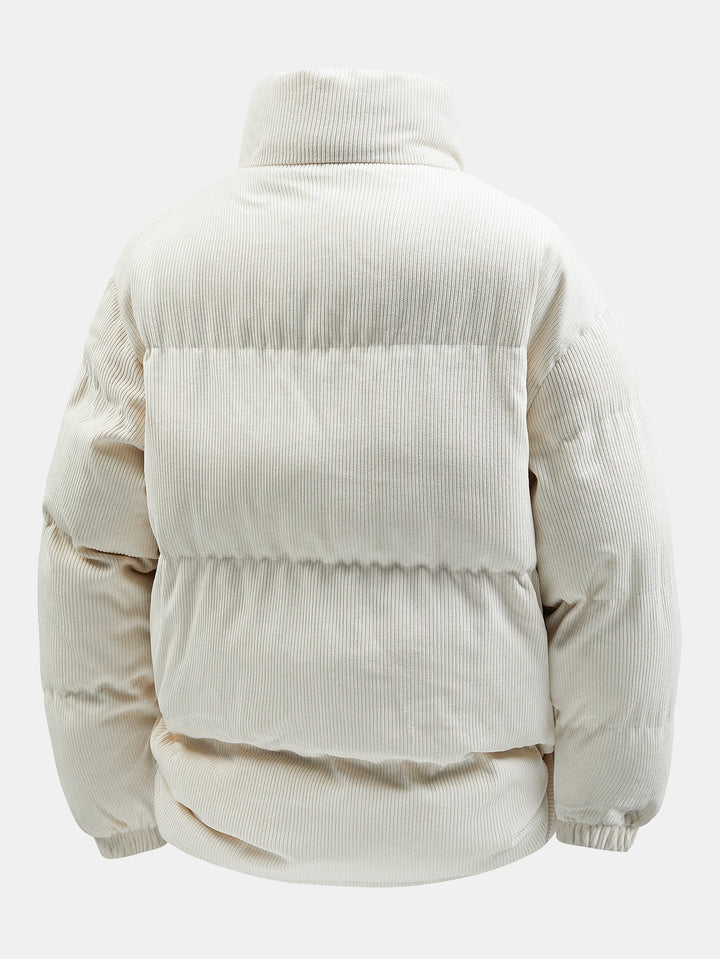 Reversible teddy fleece corduroy jacket