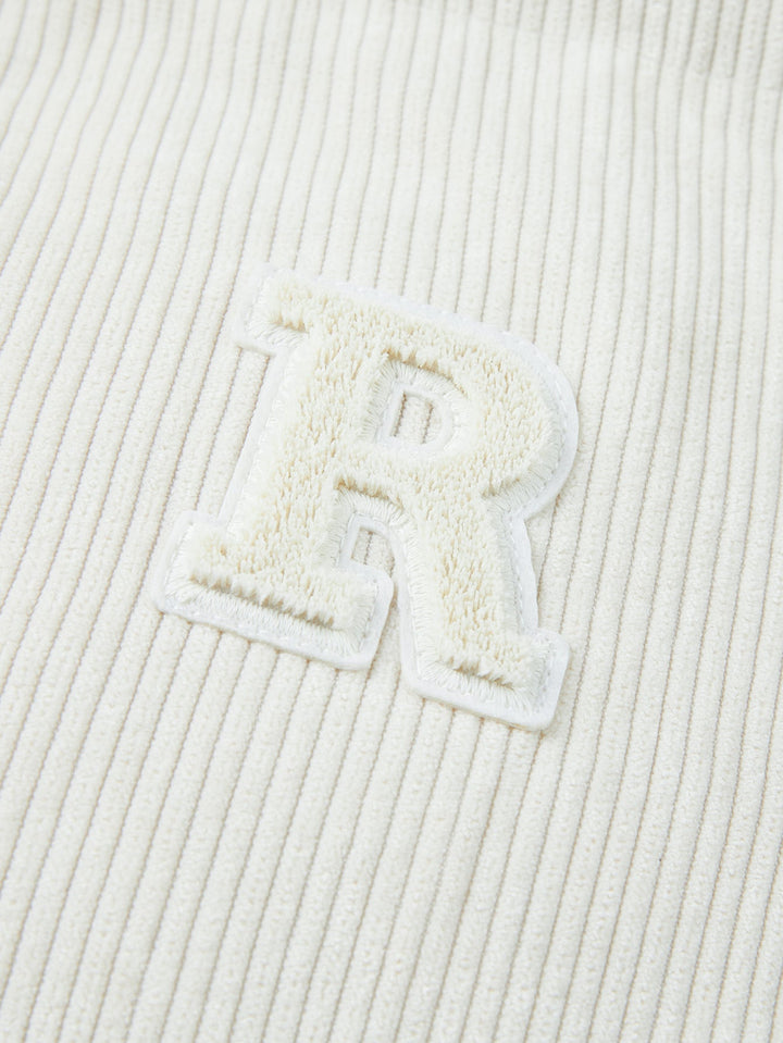 Reversible teddy fleece corduroy jacket