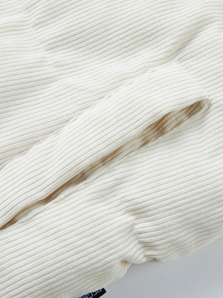 Reversible teddy fleece corduroy jacket