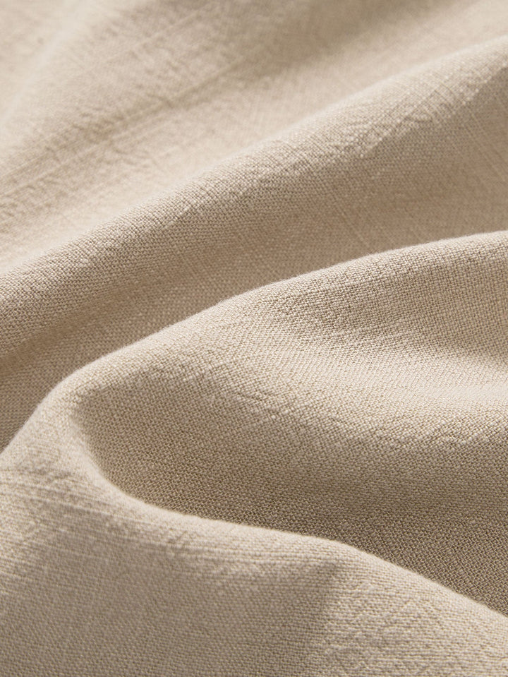 Linen and Rayon Blend Shirt & Linen Cotton Blend 11" Shorts