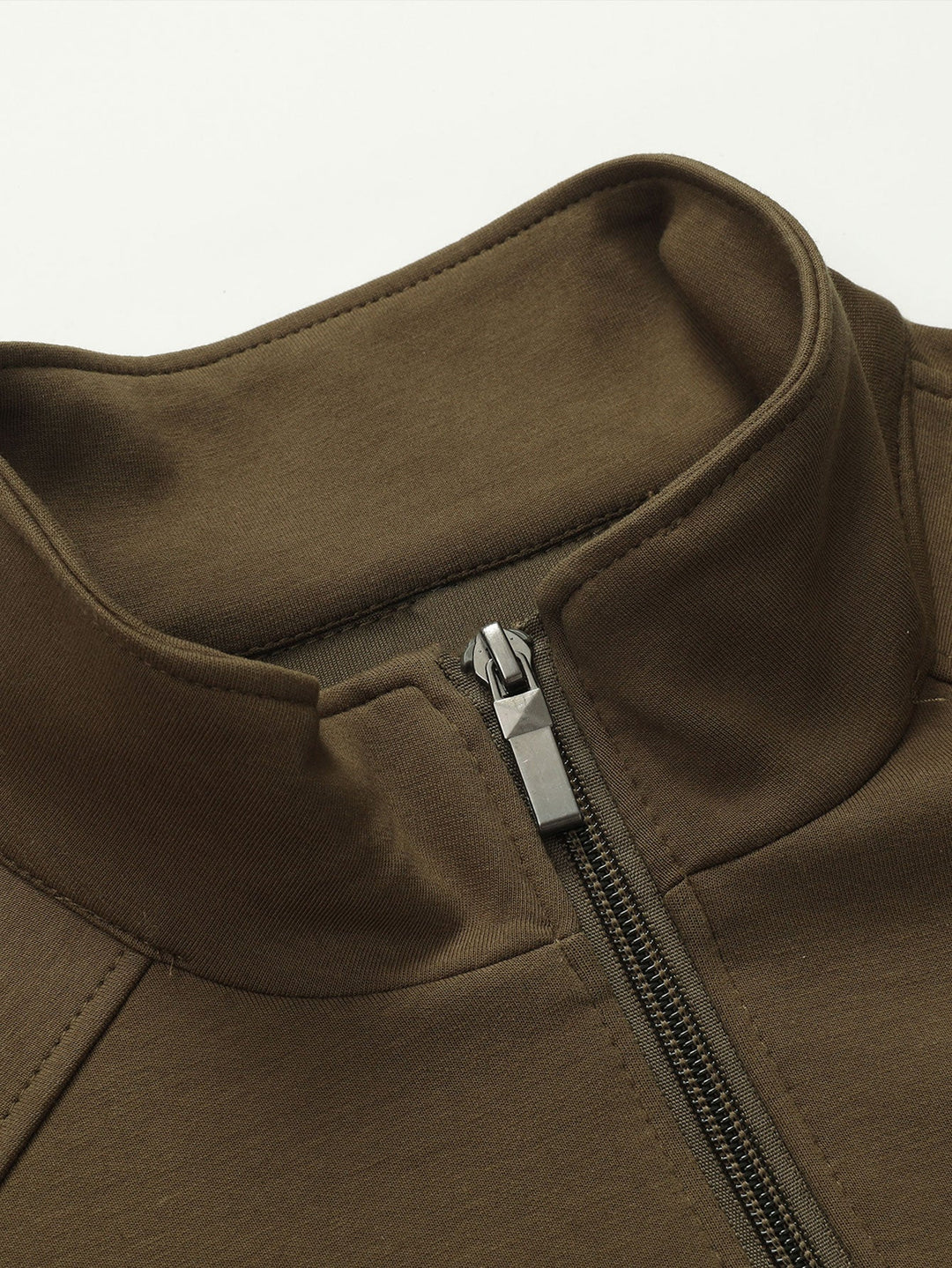 Sweatshirt met kwartrits