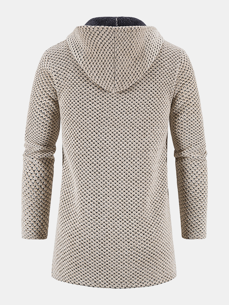 Lange Lijn Textured Hoodie Sweater & Chino Cargo Jogger Broek