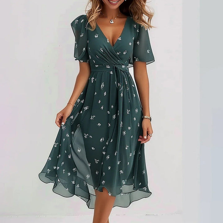 Naomie™ - Elegant Flowing Midi Dress