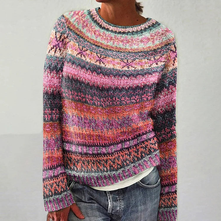 HARPER™ - Vibrant Fair isle Sweater – Daisy & Rose Hamptons