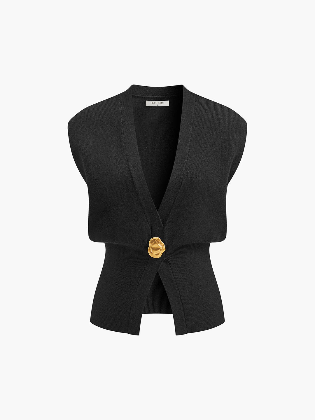 Isabelle l V-Neck Buttoned Detail Sweater Vest