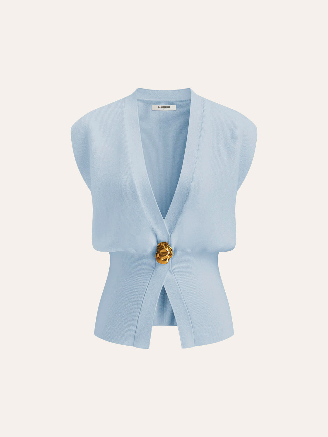 Isabelle l V-Neck Buttoned Detail Sweater Vest