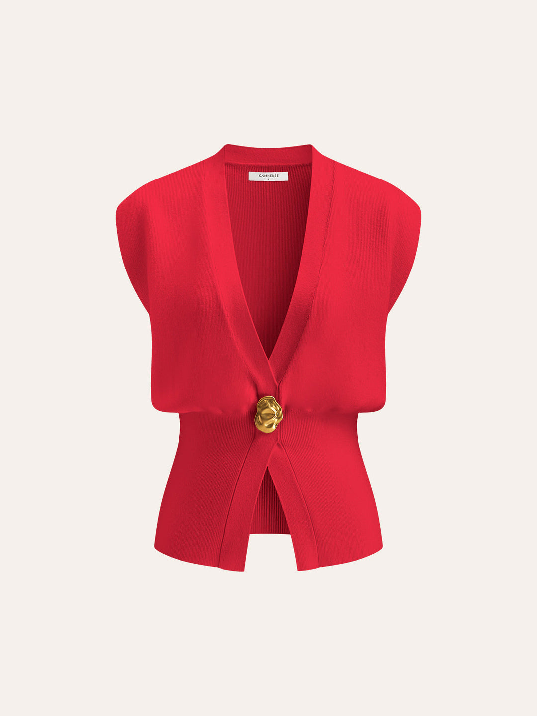 Isabelle l V-Neck Buttoned Detail Sweater Vest