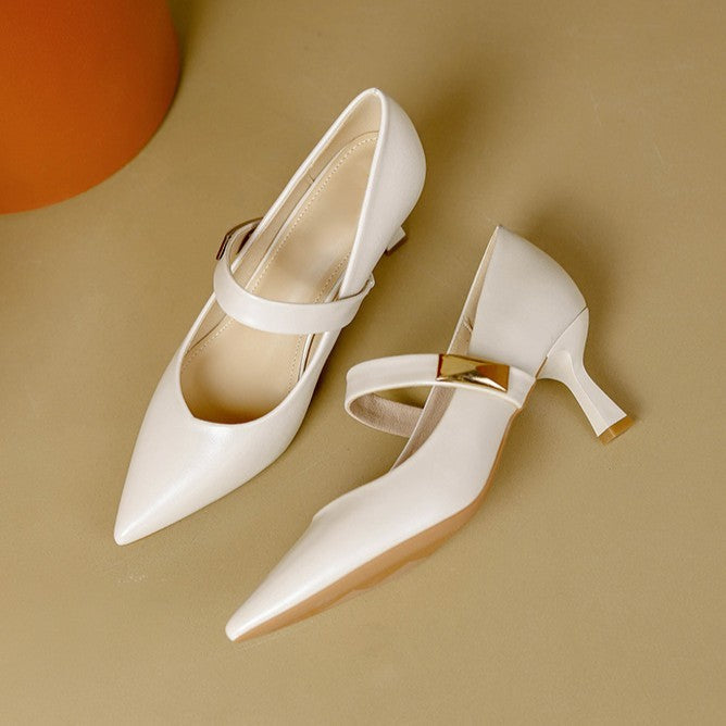 Caelune Strap Point Heels