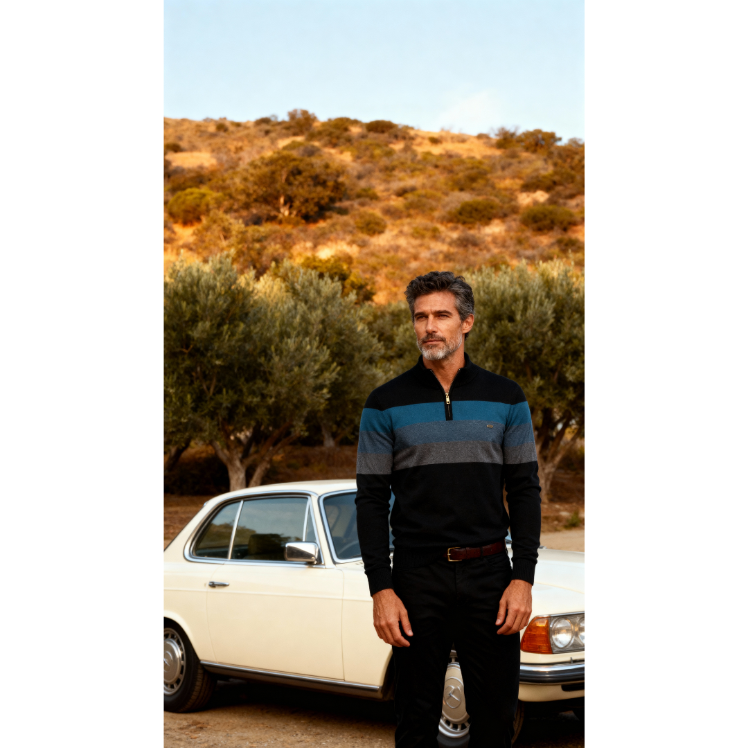 Ryan l  Quarter Zip Sweater