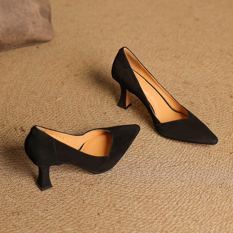 Esme Sculpt Leather Heels