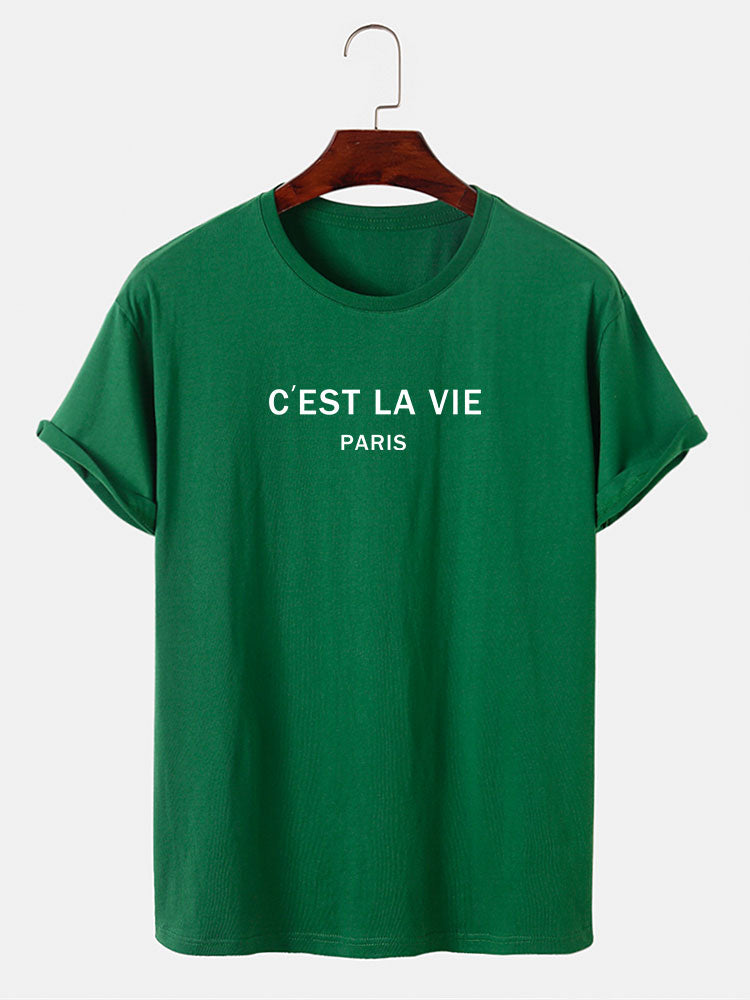 Paris Letter Print T-Shirt