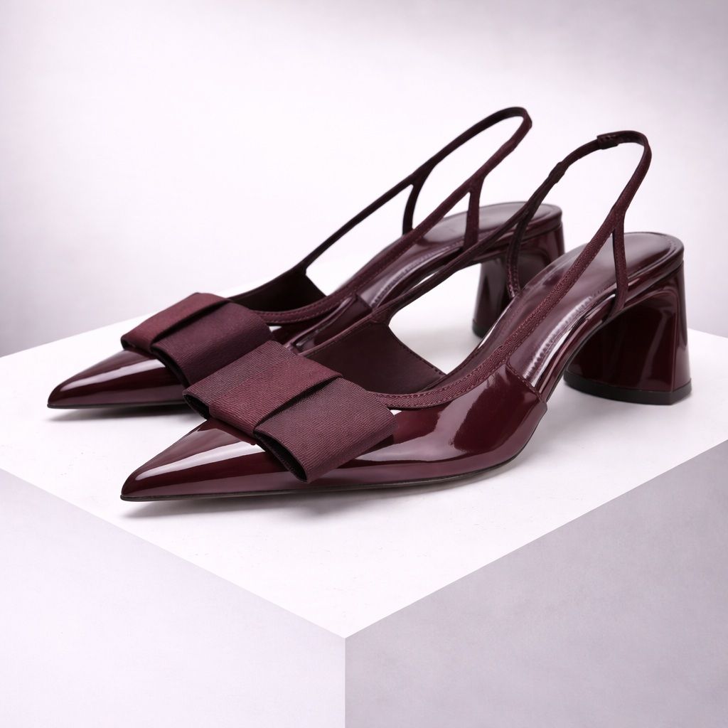 Avelin - Leather Slingback Heels