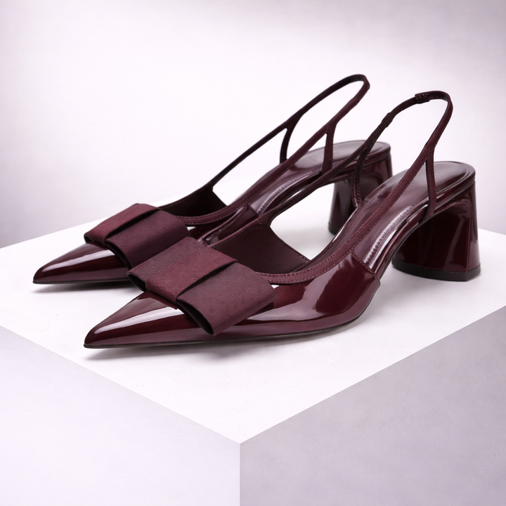 Avelin - Leather Slingback Heels