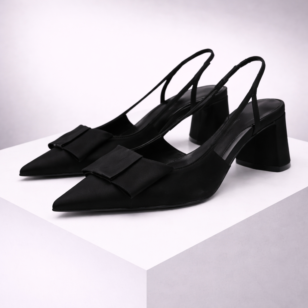 Avelin - Leather Slingback Heels