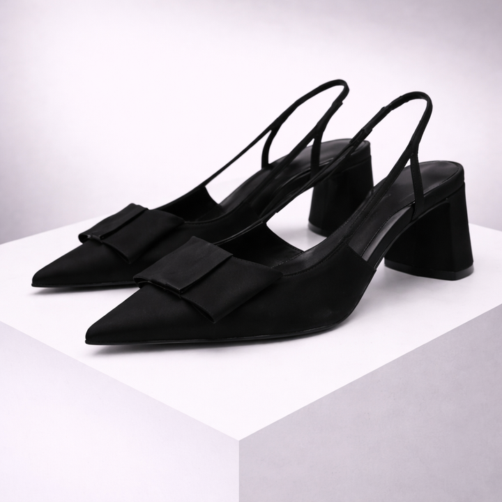 Avelin - Leather Slingback Heels
