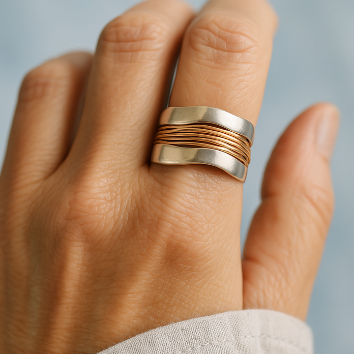 GoldenTwine Ring
