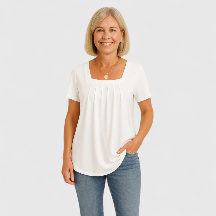 MARIA – EFFORTLESS ELEGANCE PLEATED BLOUSE