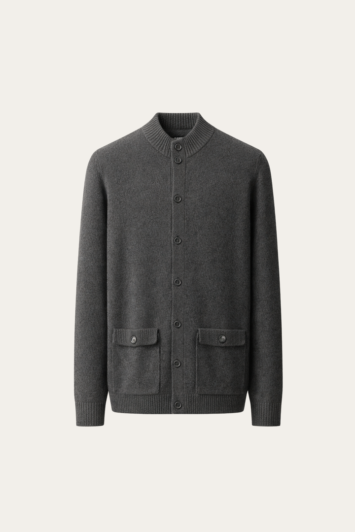 Giotto Knit Cardigan Dark Grey