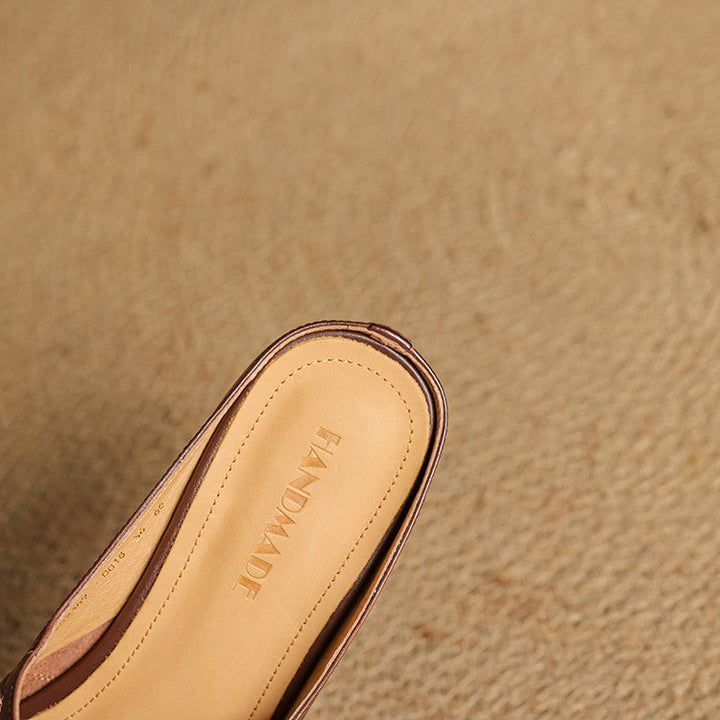 Sarah Mary-Jane Leather Flats