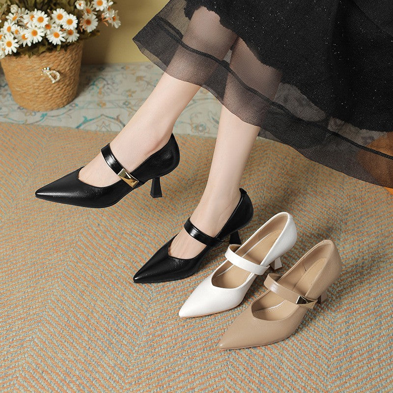 Caelune Strap Point Heels