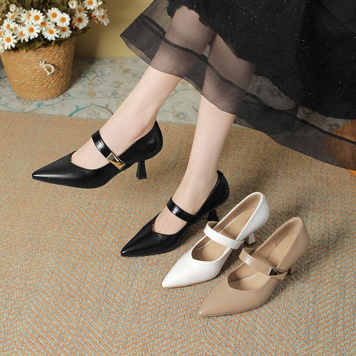Caelune Strap Point Heels