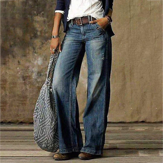 Lina | Retro Wide Leg Jeans