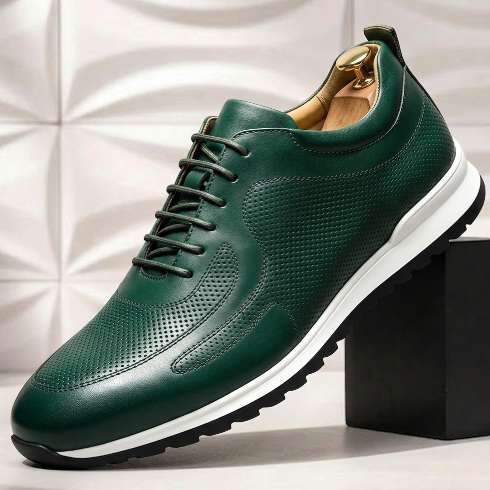 Lussu Cowhide Leather Sneakers