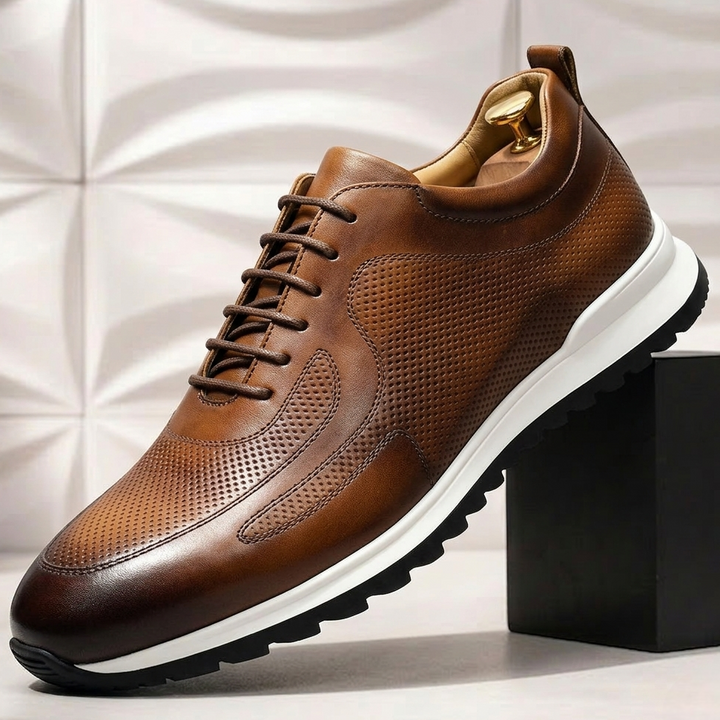 Lussu Cowhide Leather Sneakers