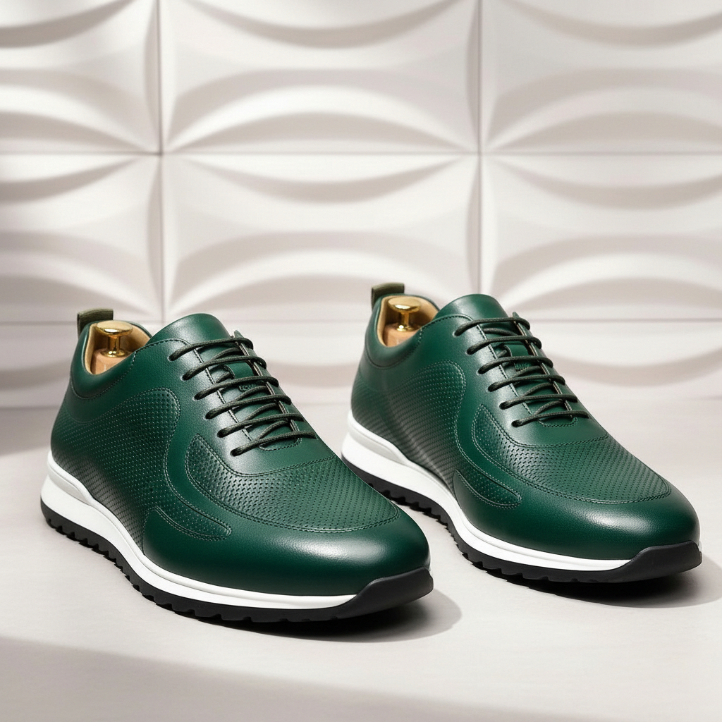 Lussu Cowhide Leather Sneakers