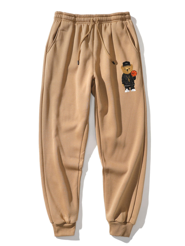 Basketbalbeer Print Hoodie & Joggingbroek