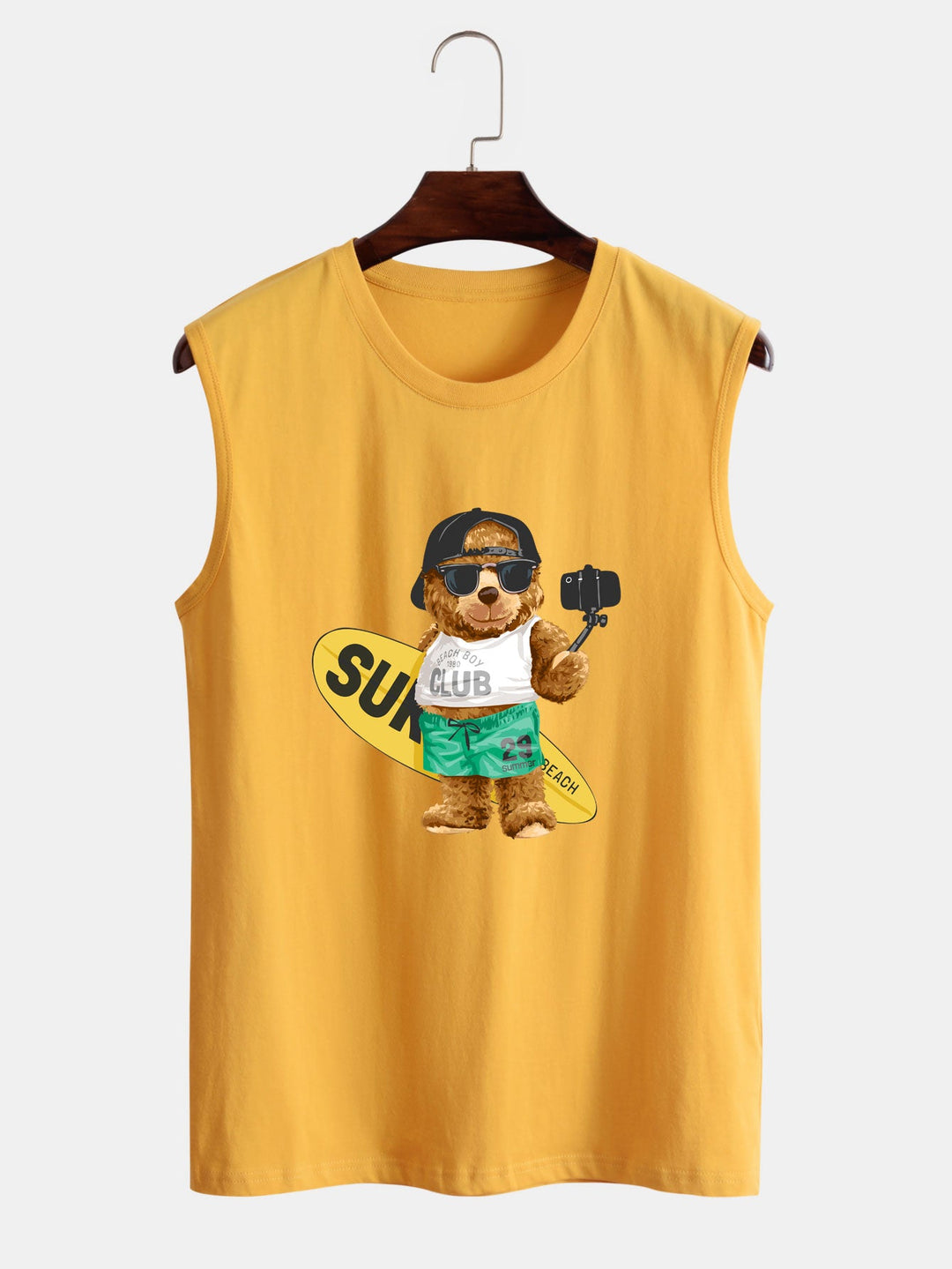 Surf Bear Print Tanktop