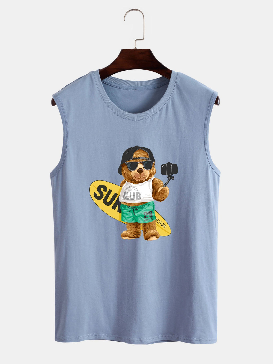 Surf Bear Print Tanktop