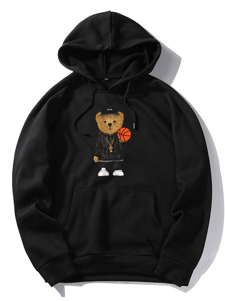 Basketbalbeer Print Hoodie & Joggingbroek