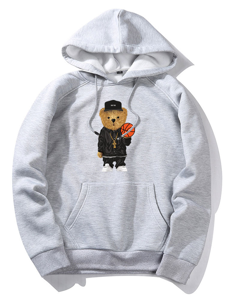 Basketbalbeer Print Hoodie & Joggingbroek