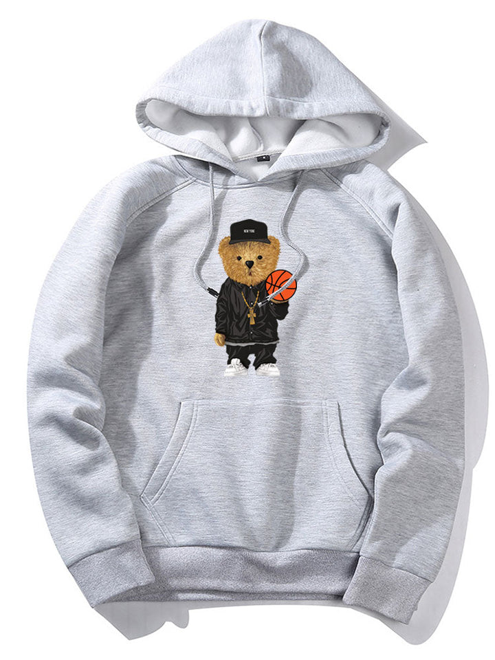 Basketbalbeer Print Hoodie & Joggingbroek