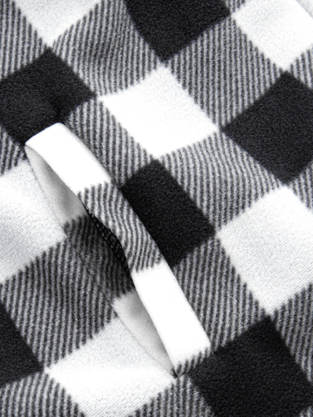 Flannel fleece-lined zipper hooded shirt