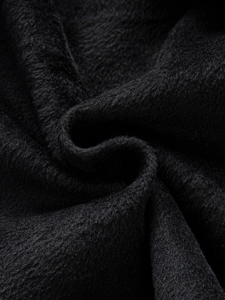 Fleece-lined hooded sweatshirt