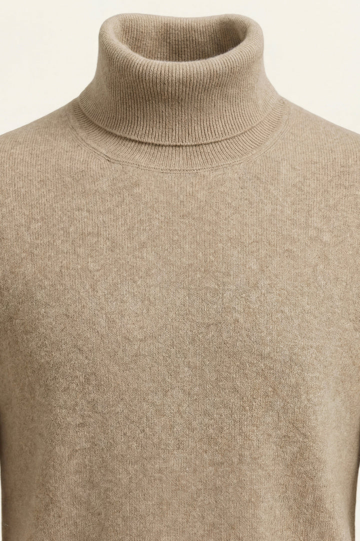 Avenzo Cashmere Turtleneck Taupe