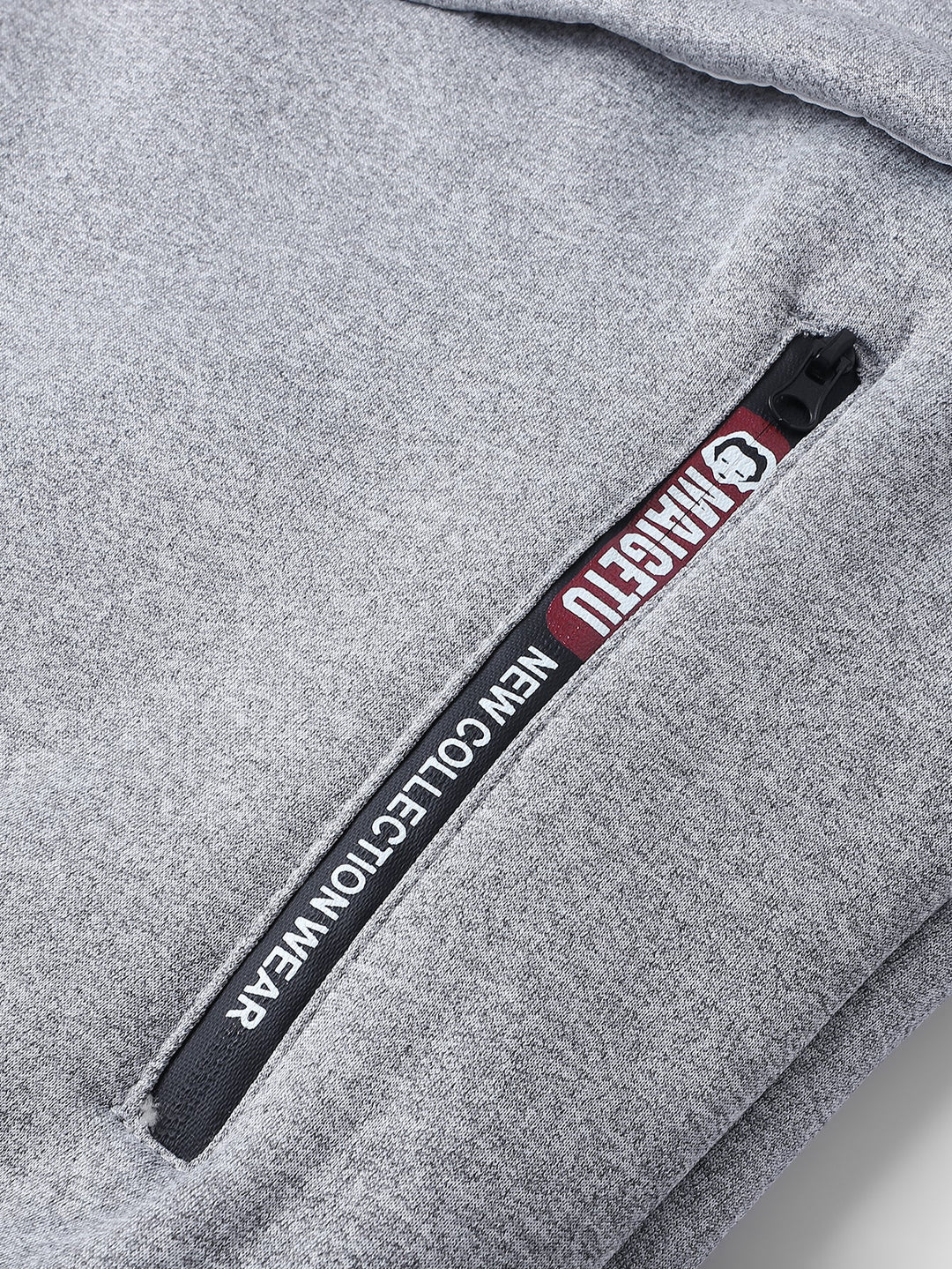 Teddy-lined zipper hoodie