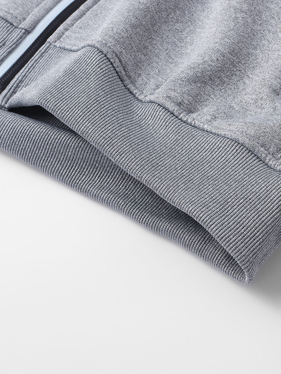 Teddy-lined zipper hoodie
