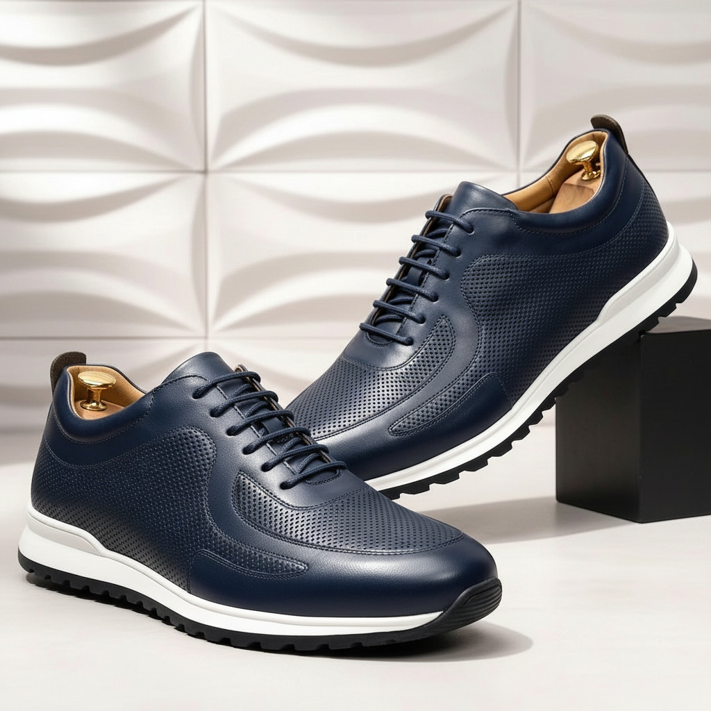 Lussu Cowhide Leather Sneakers