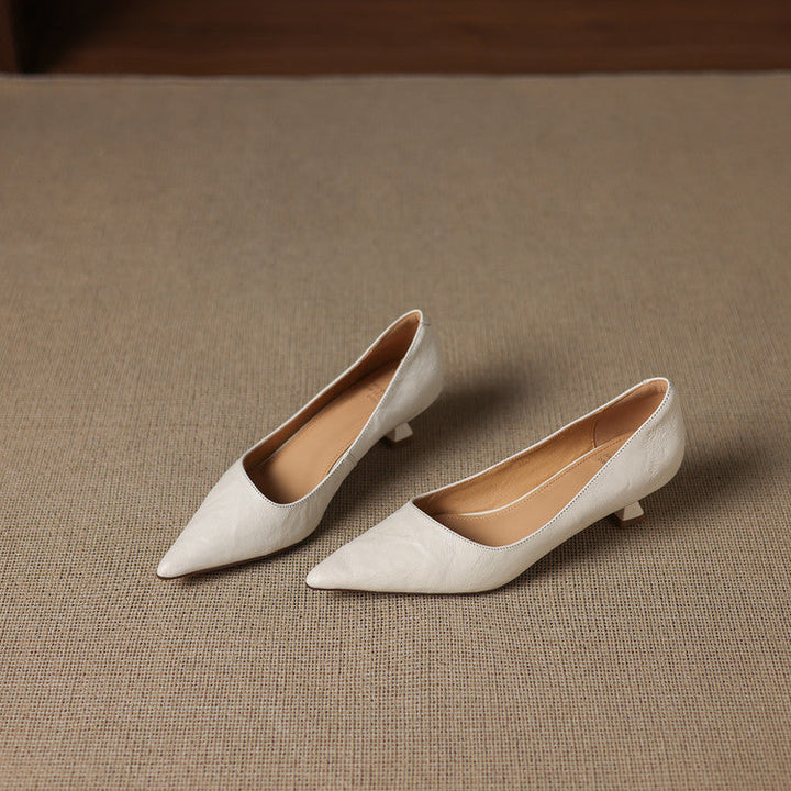 Verrine Leather Low Pumps