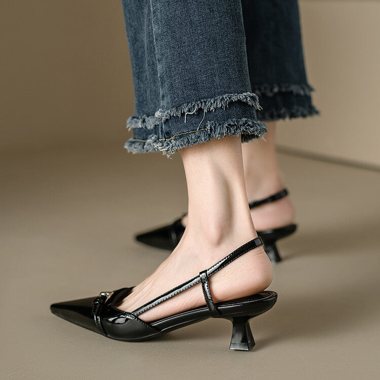 Corinne Slingback Kitten Heels