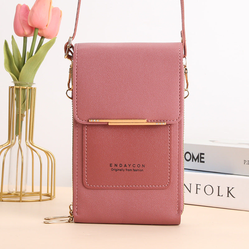 Cora l Stylish Mobile Phone Messenger Bag with Touch Screen