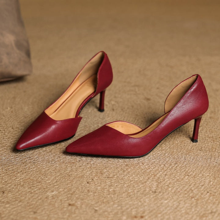 Velisse D’Orsay Leather Pumps