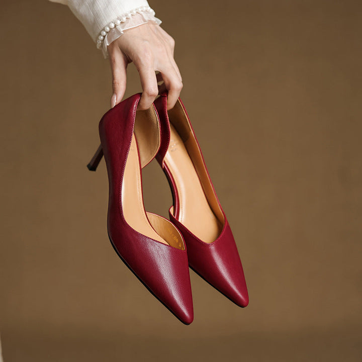 Velisse D’Orsay Leather Pumps
