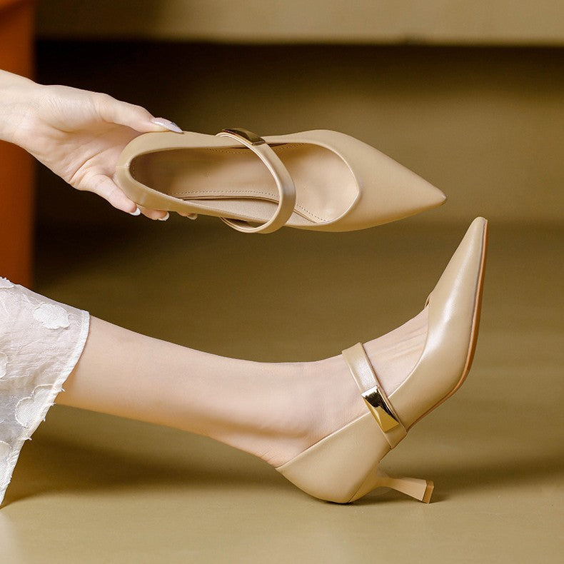 Caelune Strap Point Heels