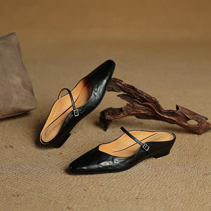 Envara Leather Mules