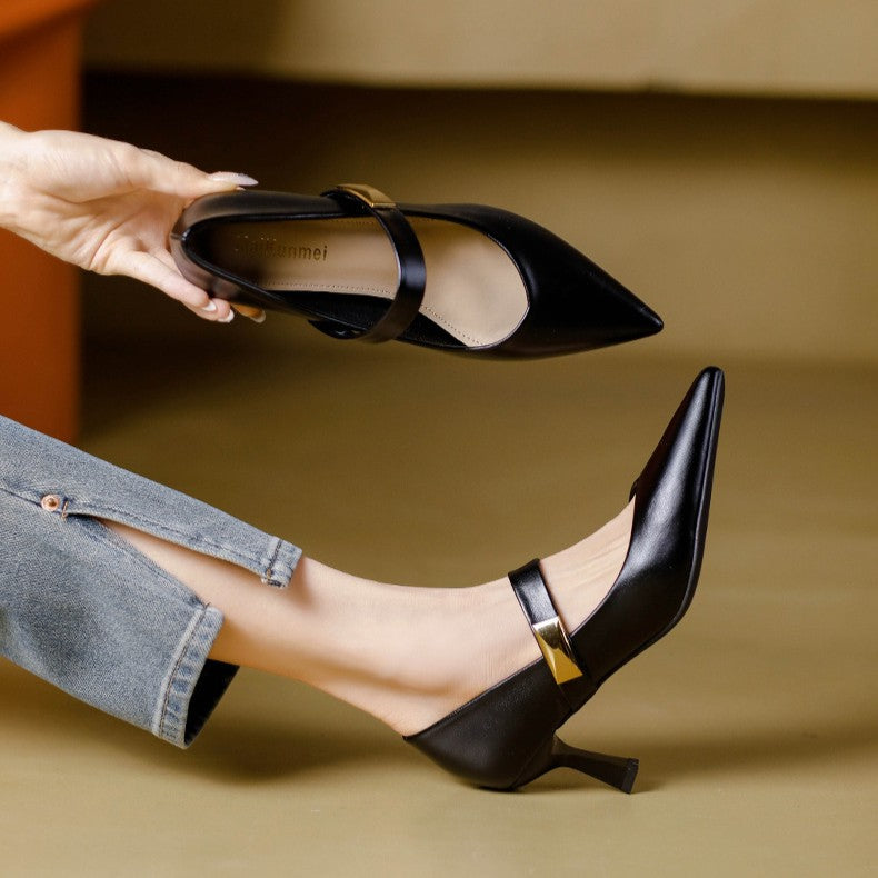 Caelune Strap Point Heels
