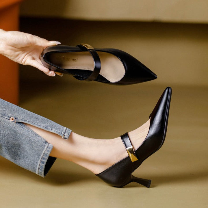 Caelune Strap Point Heels